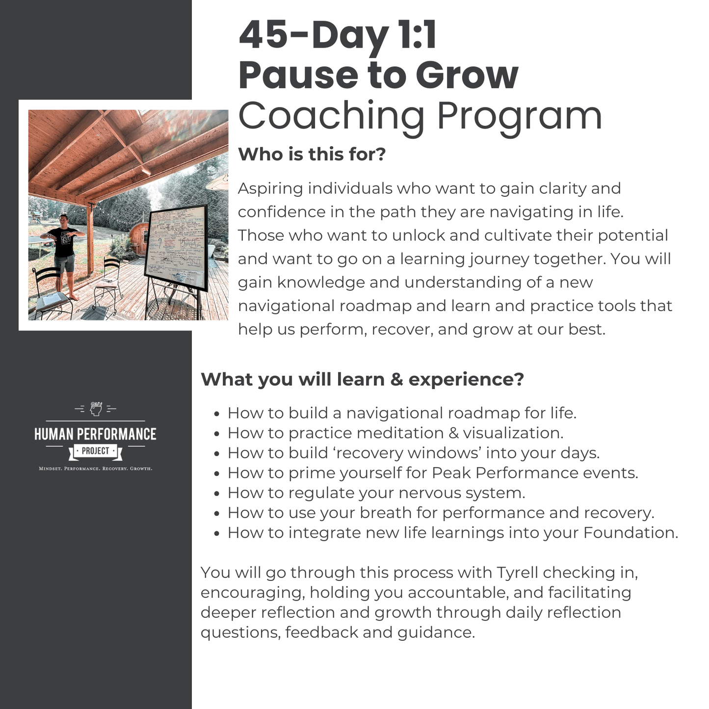 45-Day 'Pause to Grow' 1:1  Coaching Program