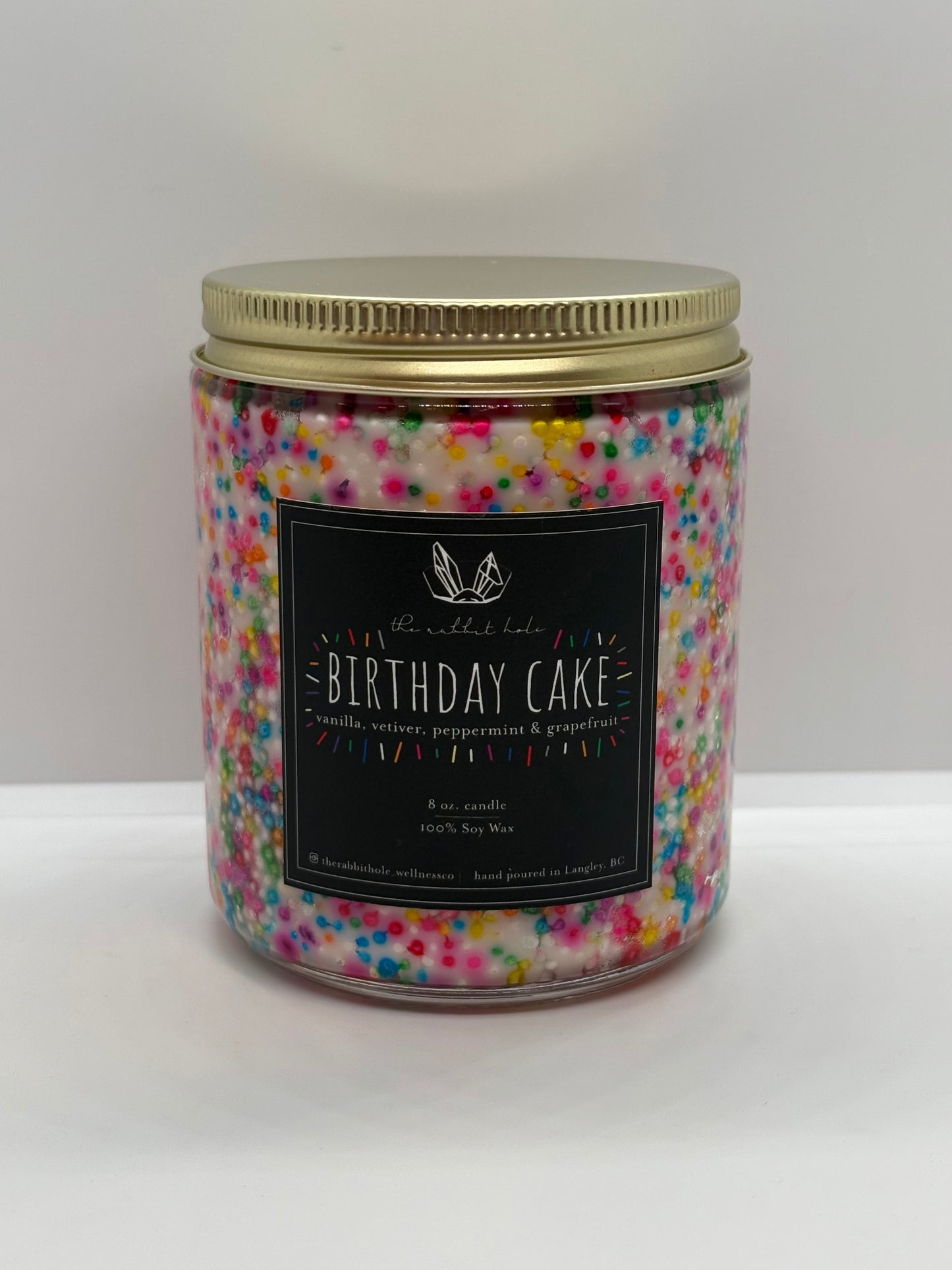 Birthday Cake | 8 oz. Soy Wax Essential Oil Amber Jar