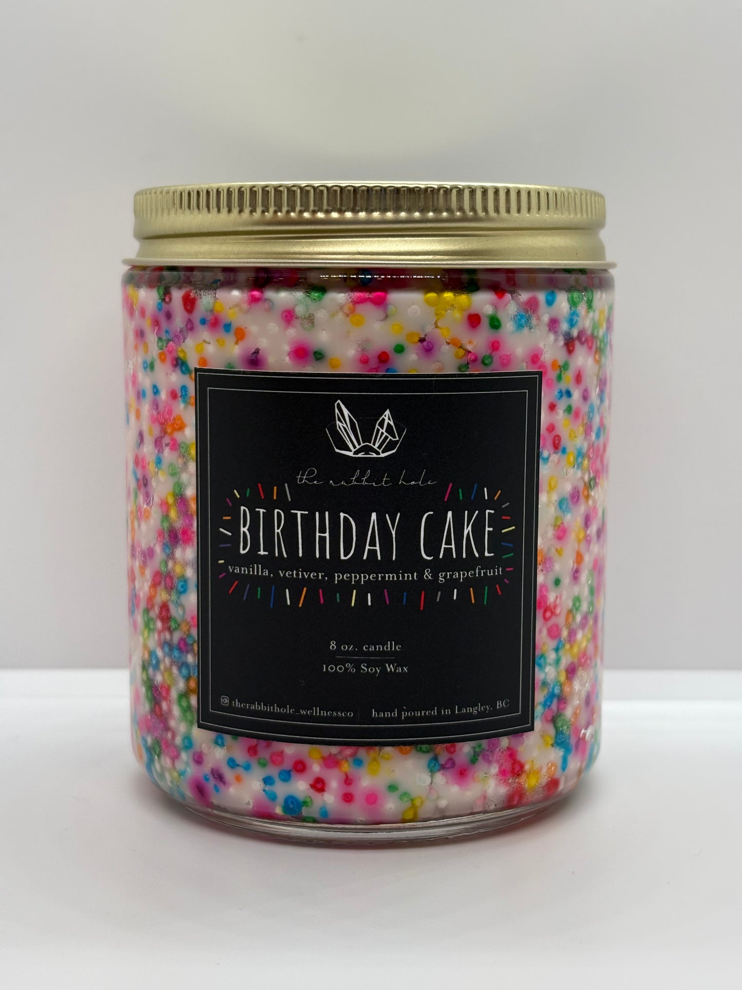 Birthday Cake | 8 oz. Soy Wax Essential Oil Amber Jar