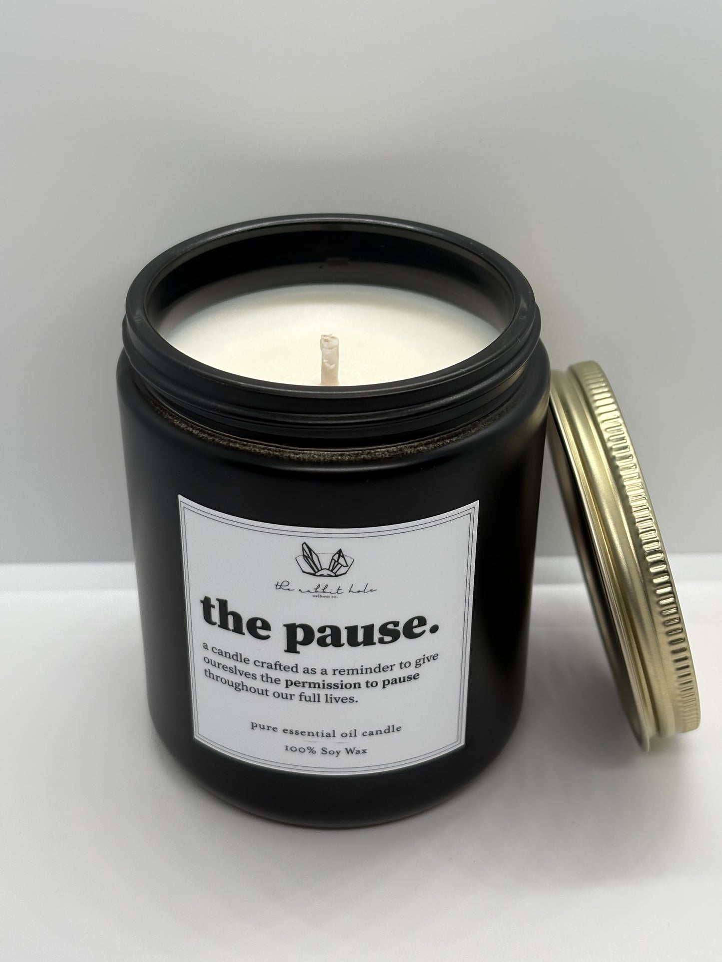 The Pause | 8 oz. Soy Wax Essential Oil Amber Jar