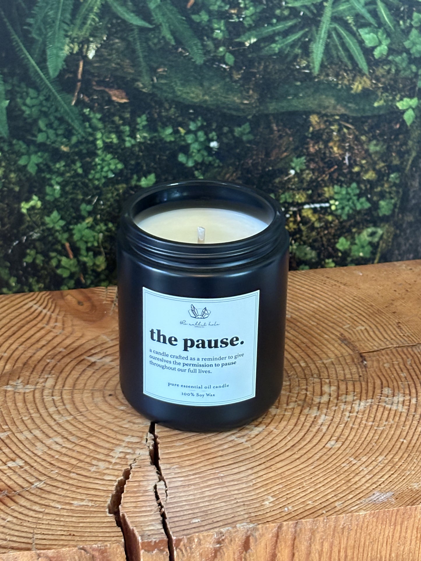 The Pause | 8 oz. Soy Wax Essential Oil Amber Jar