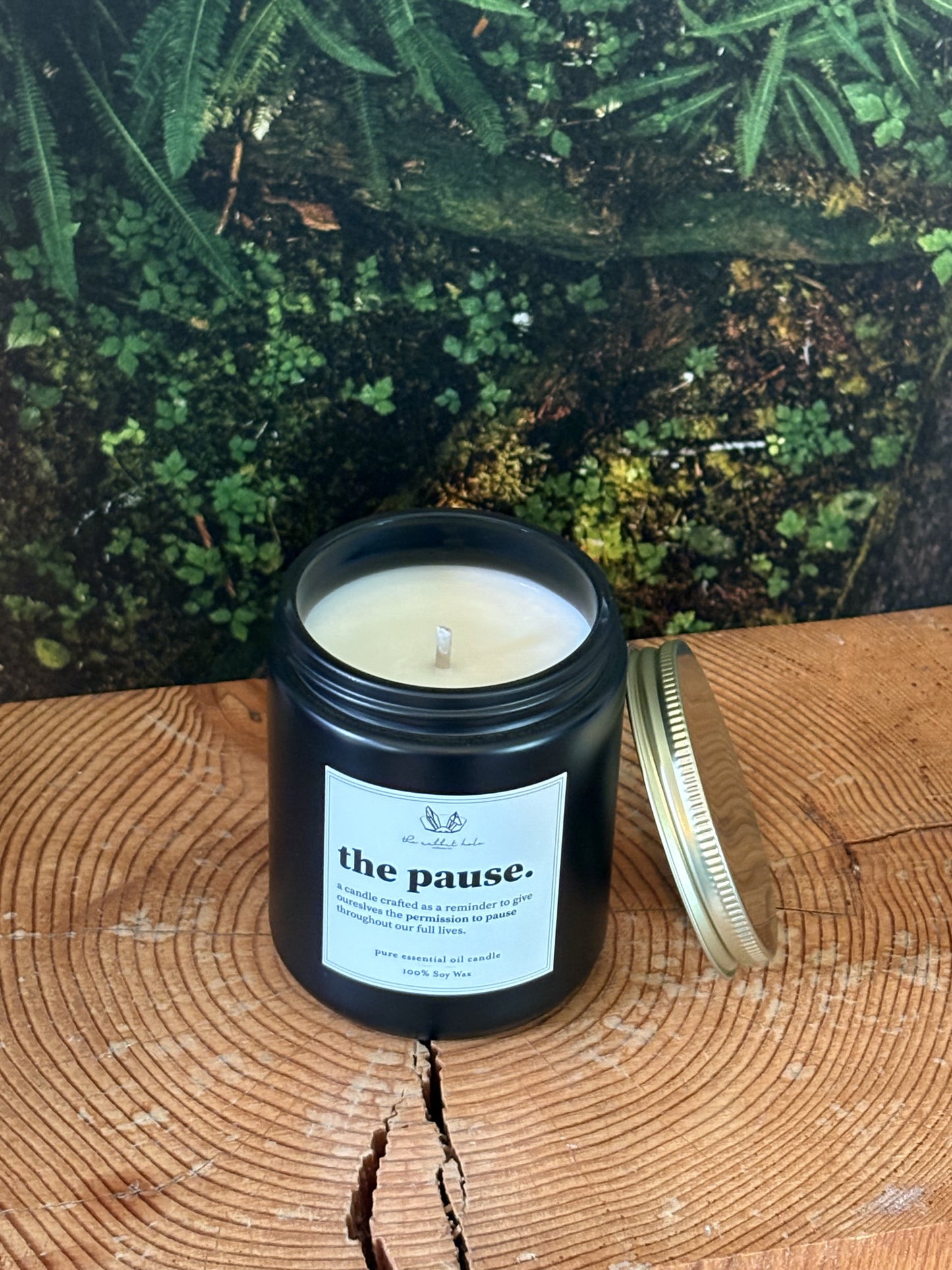 The Pause | 8 oz. Soy Wax Essential Oil Amber Jar