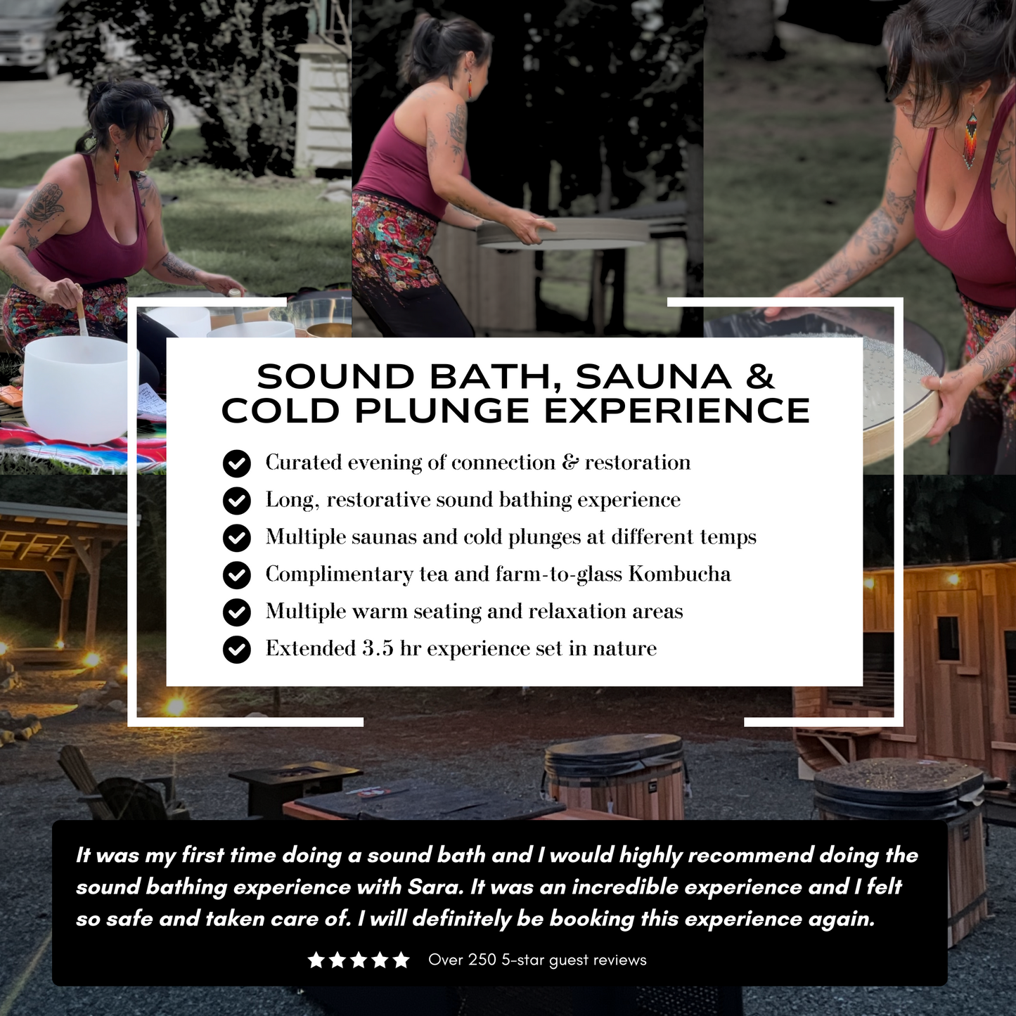 Sound Bath, Sauna & Cold Plunge Retreats & Experiences at The Wellness Den | Langley, BC