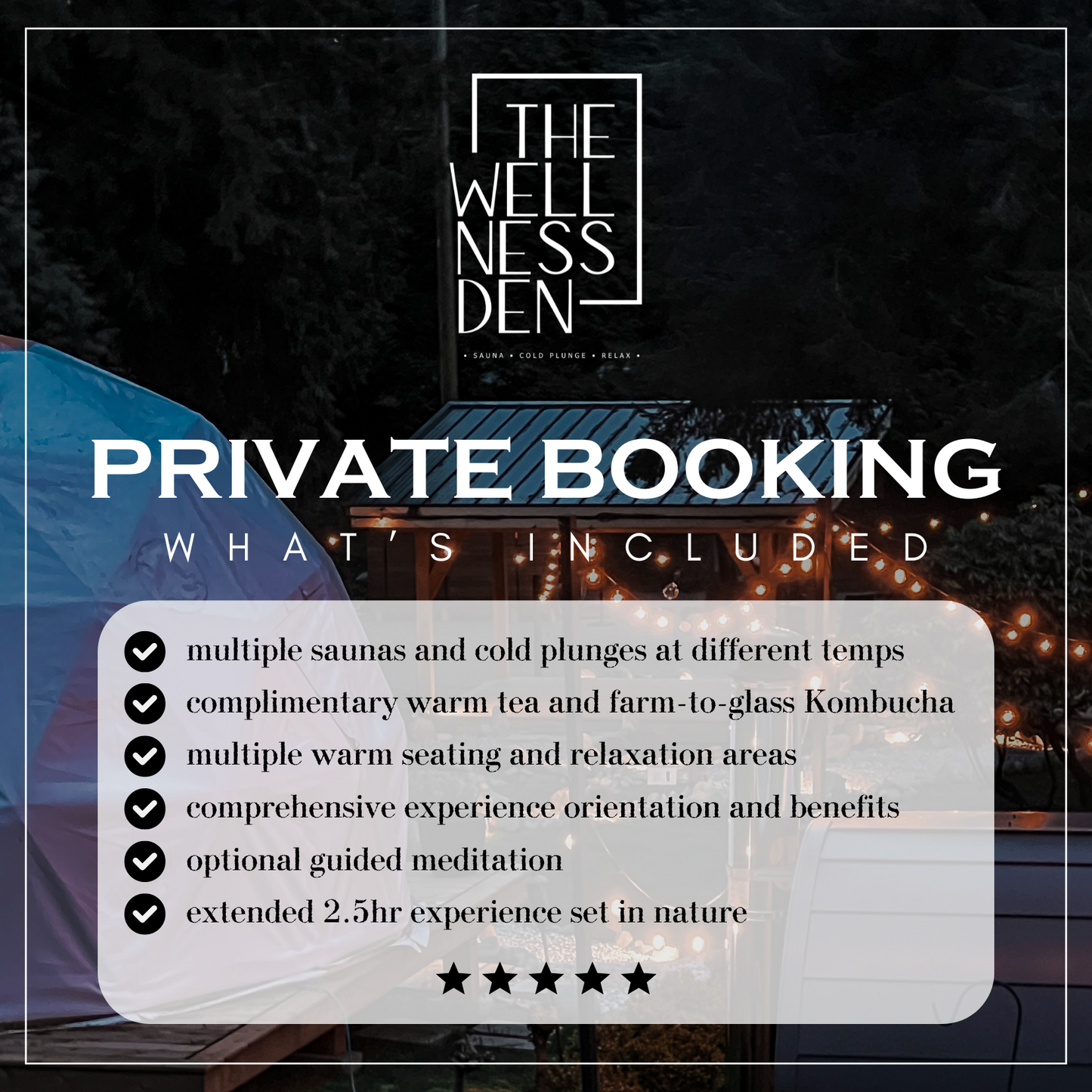 Private Group Booking at The Wellness Den