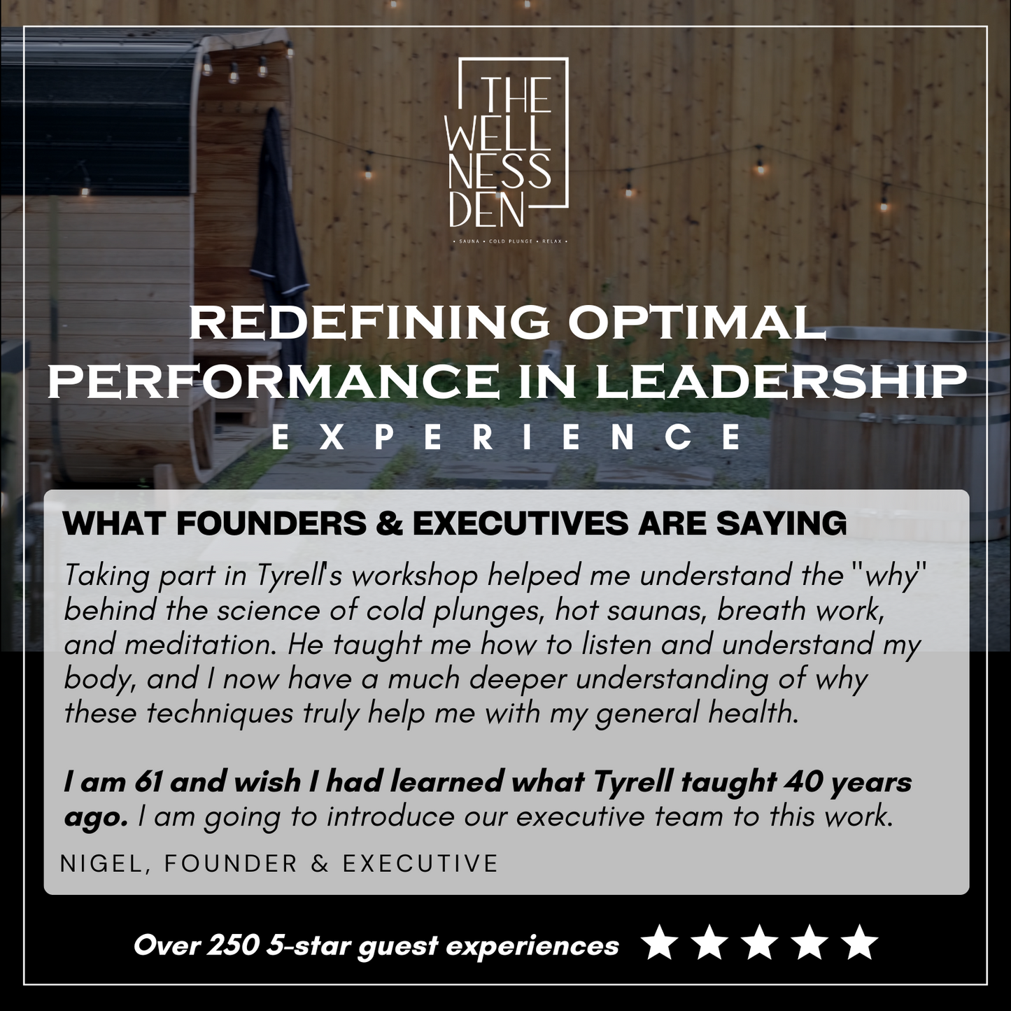 Redefining Performance in Leadership Half Day Experience | Oct 19 | Invite Only