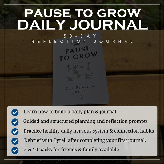 "Pause to Grow" Daily Reflection Journal (30-days)