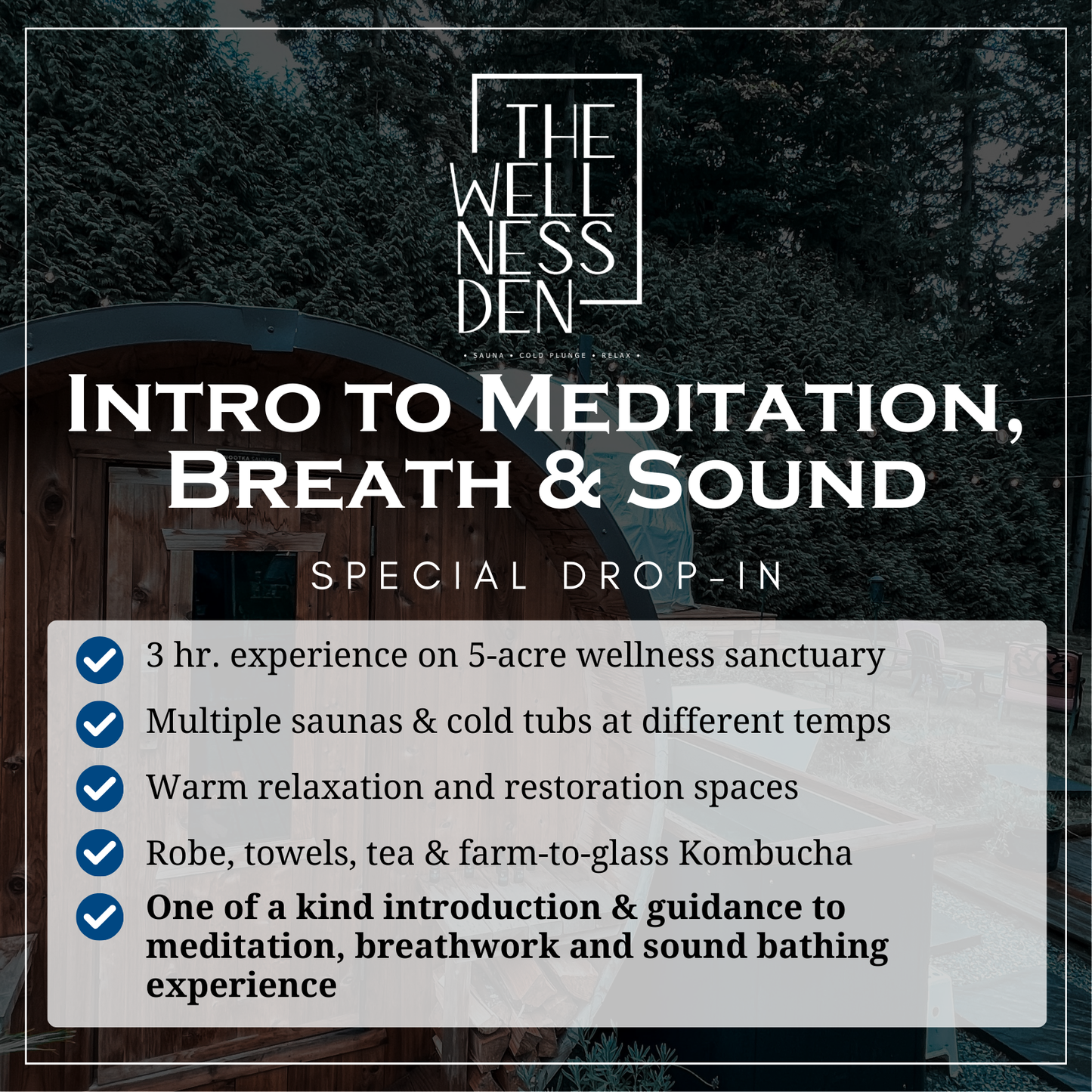 Weekly 3hr Nervous System Reset: 3hr Sauna, Cold Plunge, Meditation & Connection Experience in Langley, BC