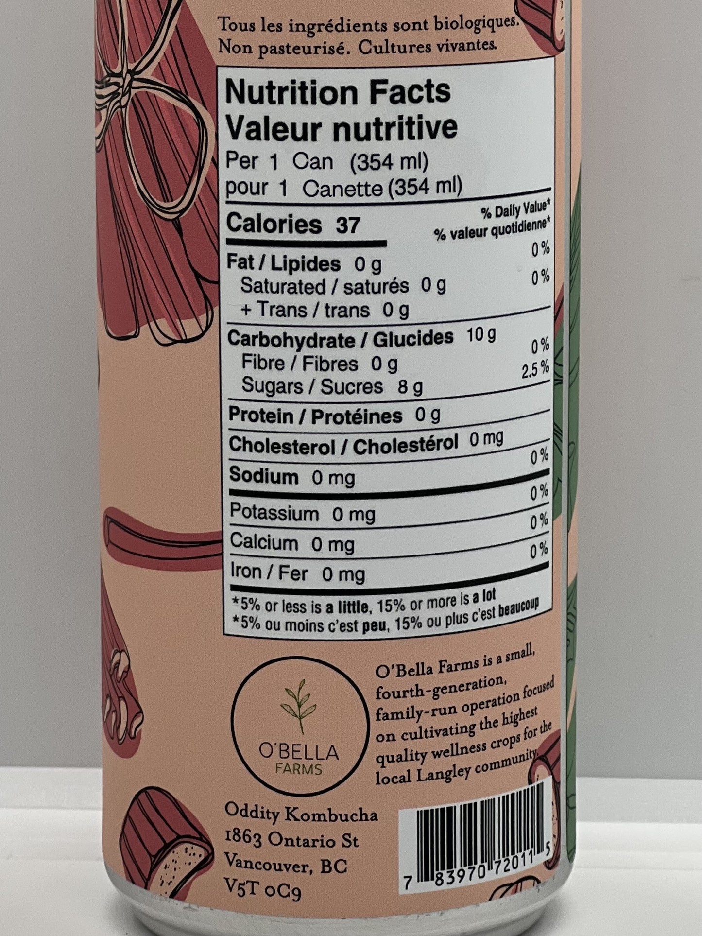 Impossible Things | Rhubarb, Ginger, Hibiscus Kombucha