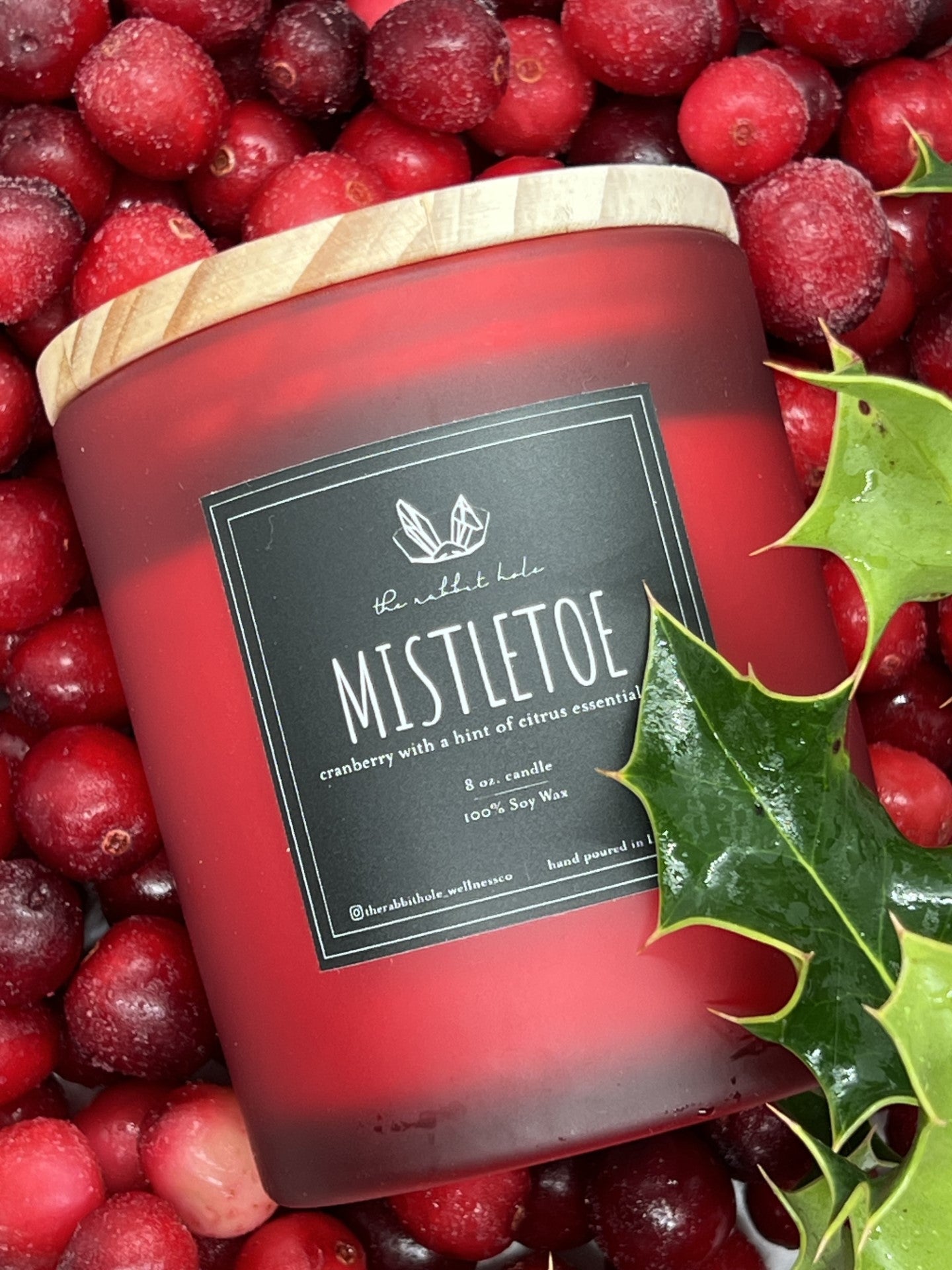 Mistletoe | 8 oz. Soy Wax Essential Oil Lux Vessel