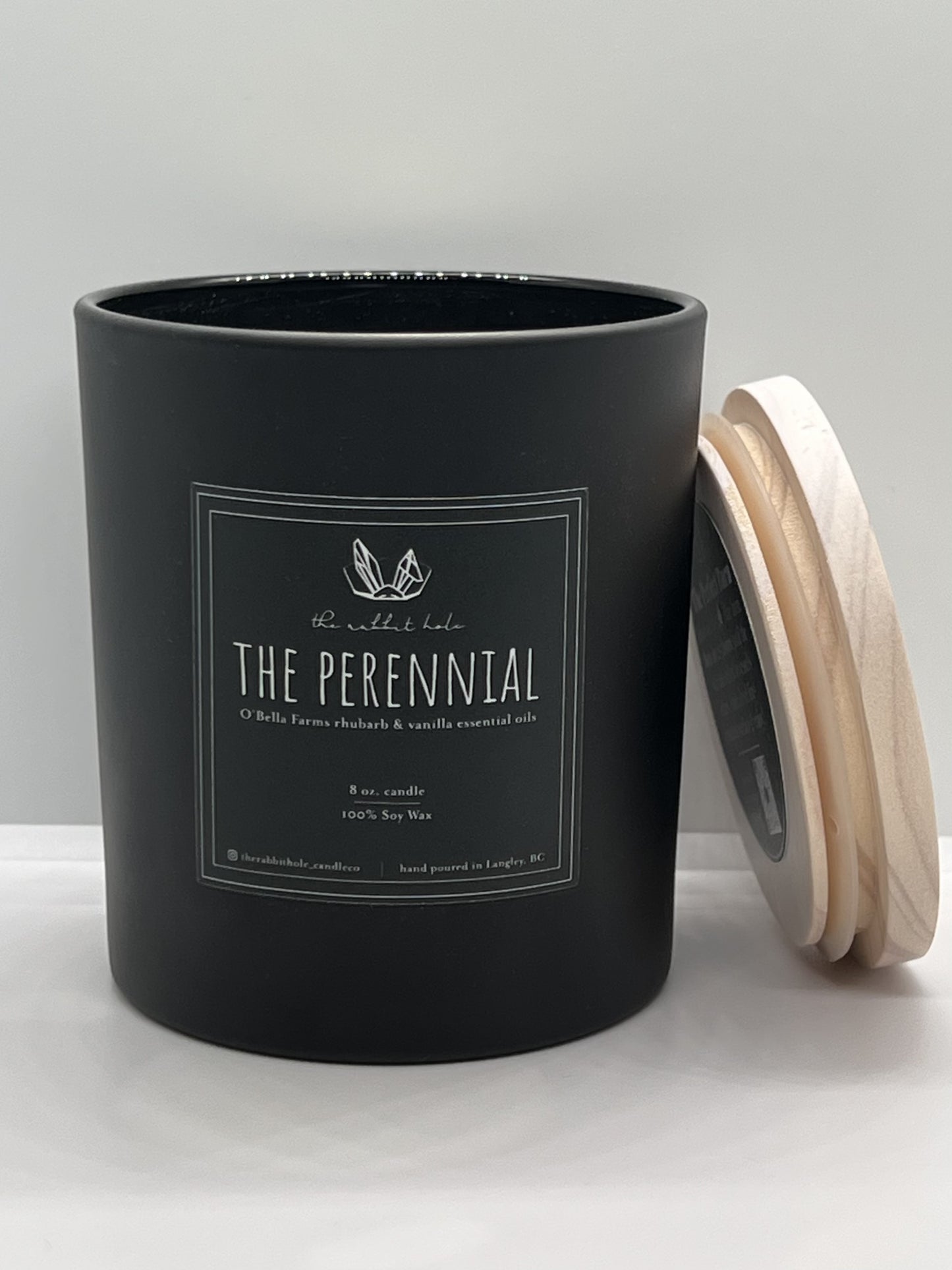 The Perennial | 8 oz. Soy Wax Essential Oil Wood Wick Lux Vessel