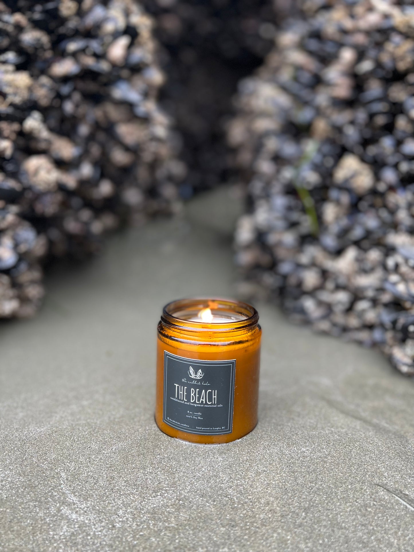 The Beach | 8 oz. Soy Wax Essential Oil Amber Jar
