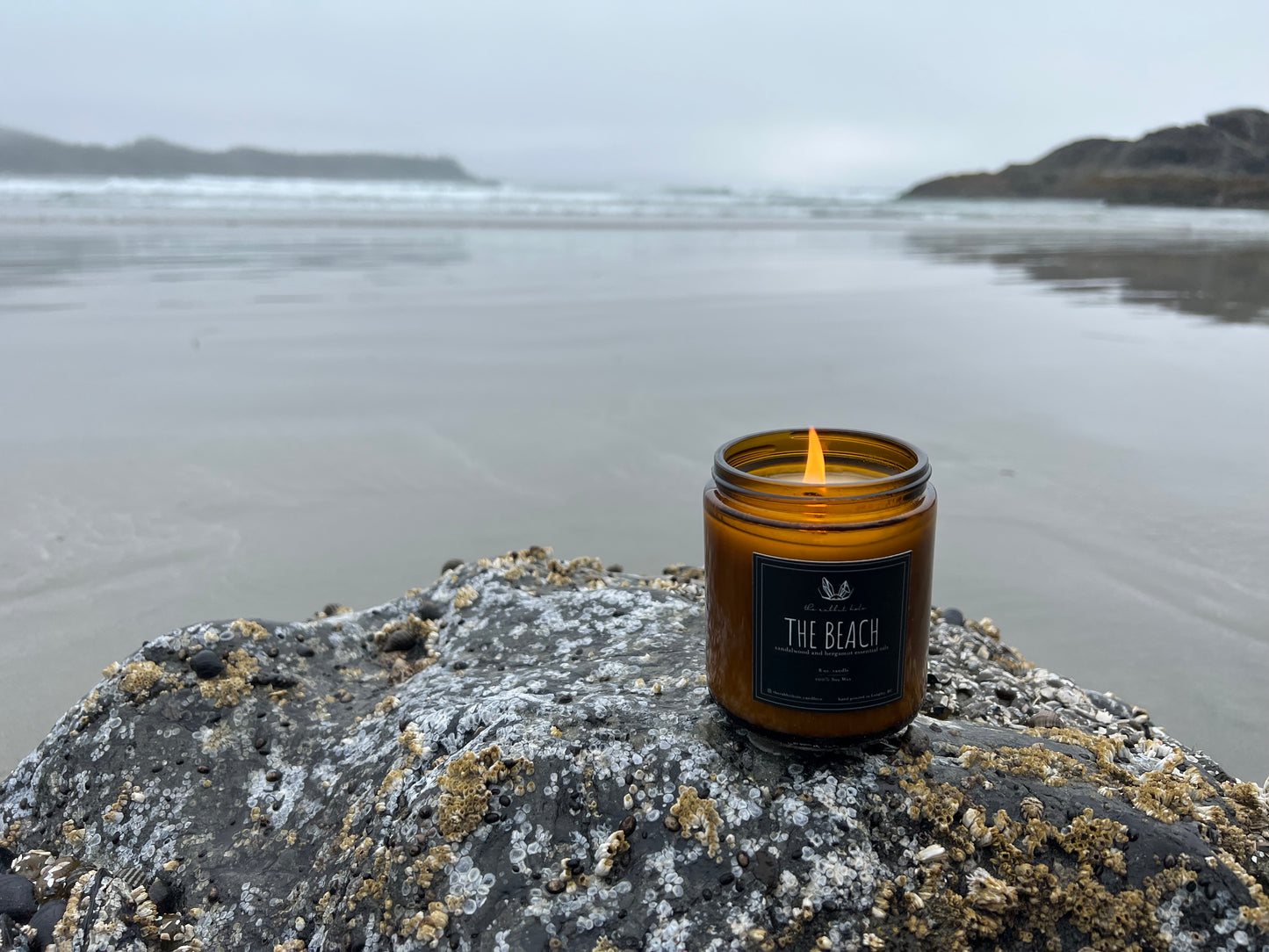 The Beach | 8 oz. Soy Wax Essential Oil Amber Jar