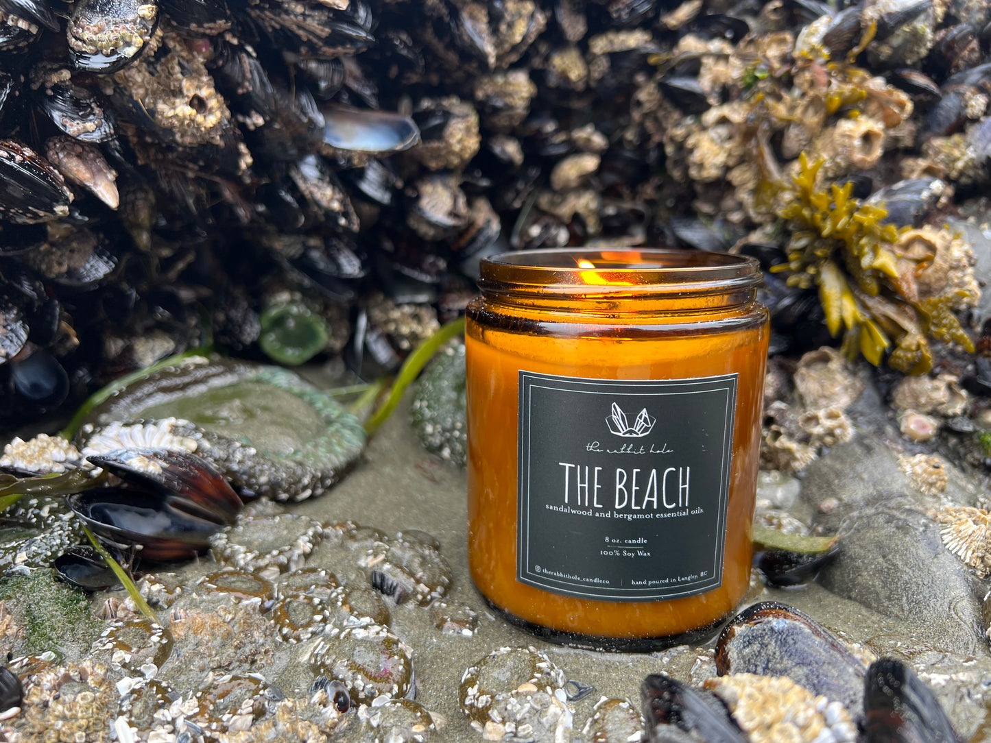 The Beach | 8 oz. Soy Wax Essential Oil Amber Jar