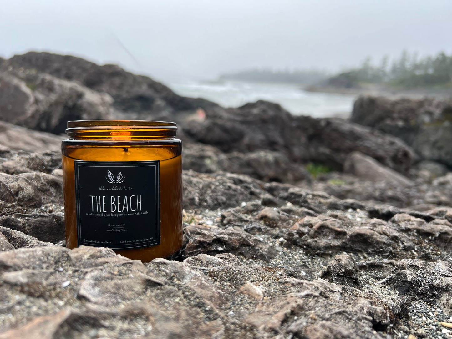 The Beach | 8 oz. Soy Wax Essential Oil Amber Jar