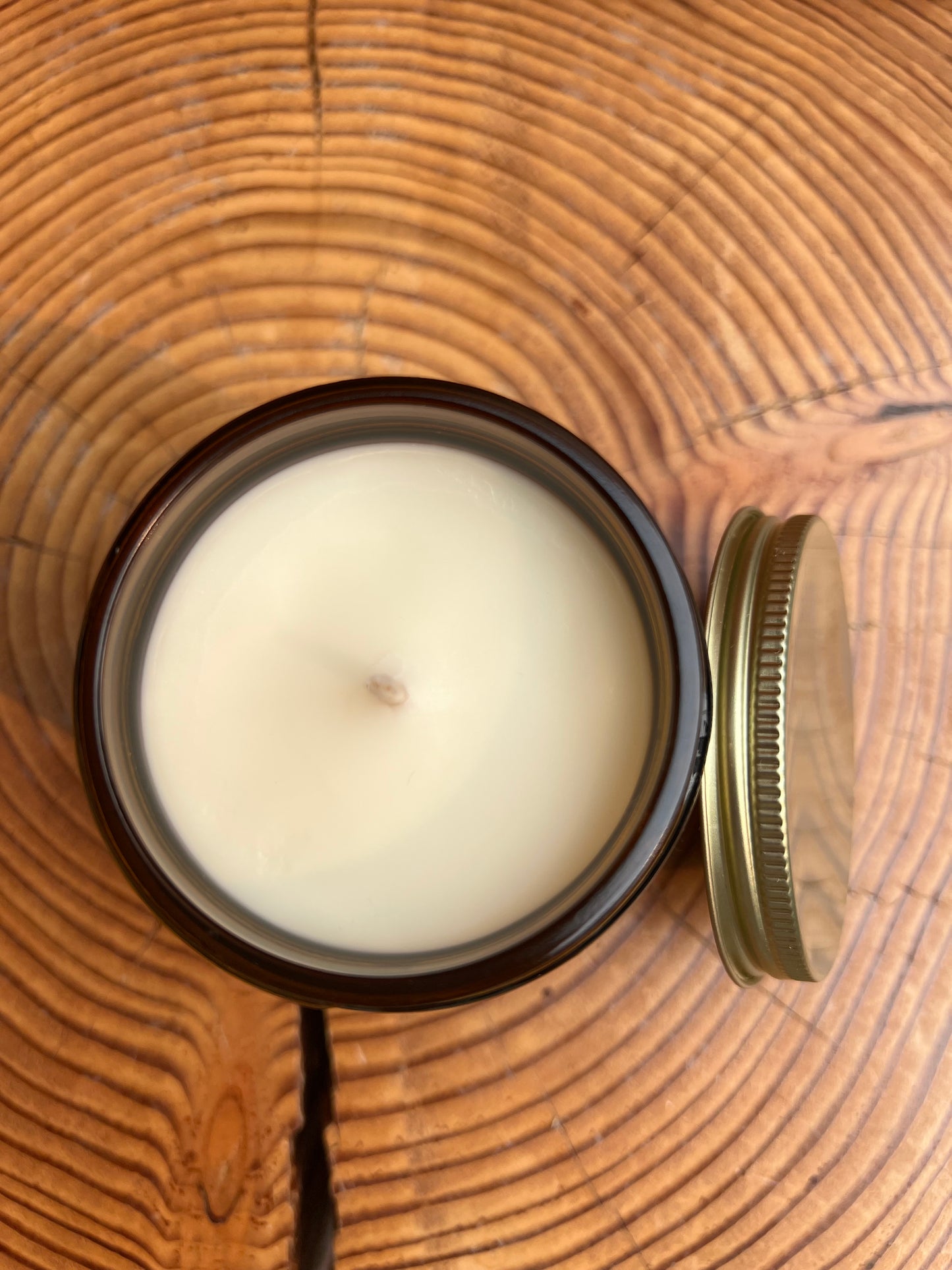 The Understory 8 oz. Soy Wax Essential Oil Amber Jar
