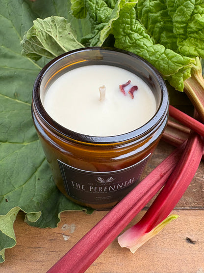 The Perennial | 8 oz. Soy Wax Essential Oil Amber Jar