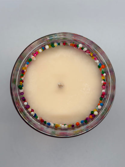 Birthday Cake | 8 oz. Soy Wax Essential Oil Amber Jar