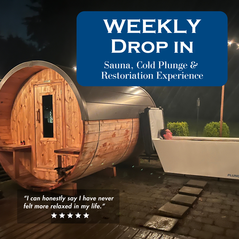 Weekly DropIns Sauna, Cold Plunge & Restoration Experience in Langle