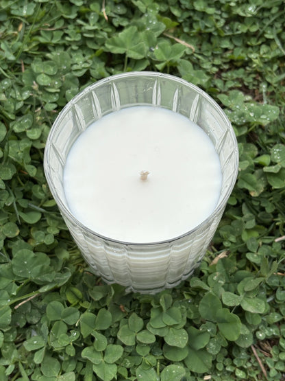 Breathe | 9 oz soy wax essential oil Whiskey Glass candle