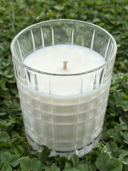 Breathe | 9 oz soy wax essential oil Whiskey Glass candle