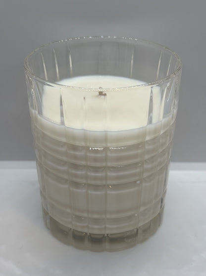 Breathe | 9 oz soy wax essential oil Whiskey Glass candle