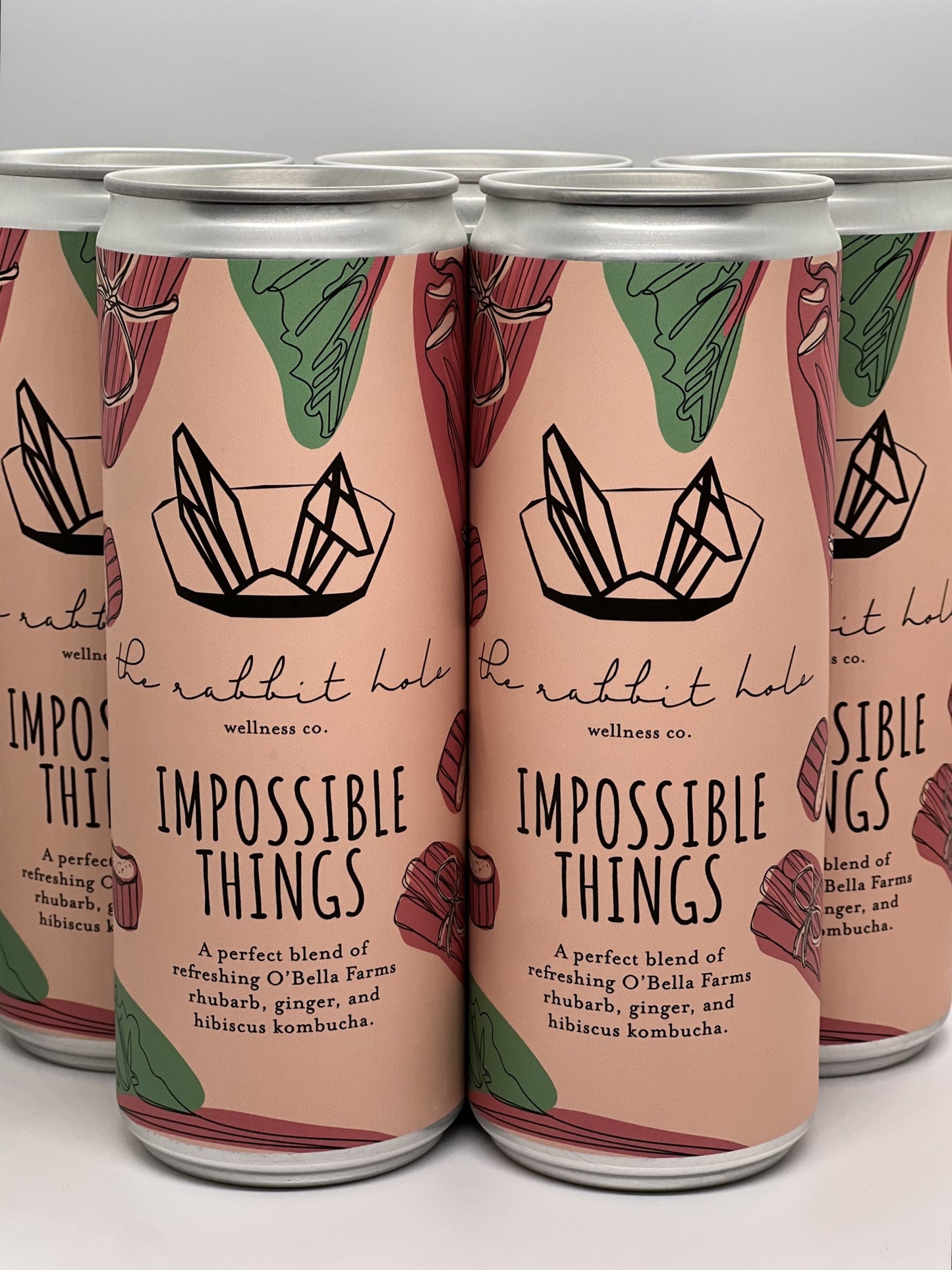 Impossible Things | Rhubarb, Ginger, Hibiscus Kombucha