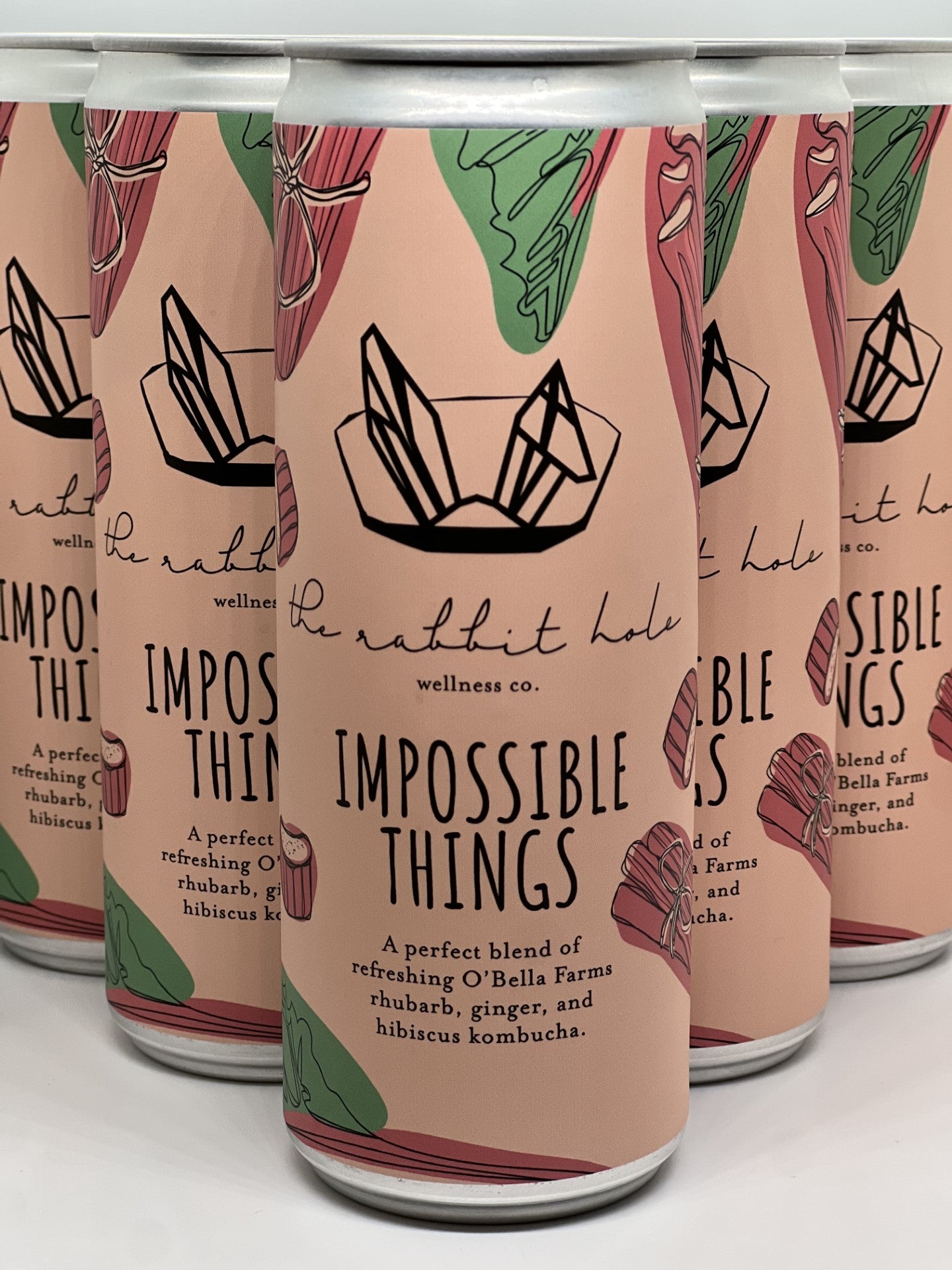 Impossible Things | Rhubarb, Ginger, Hibiscus Kombucha