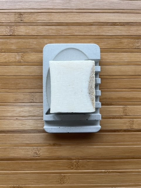 Concrete soap dish