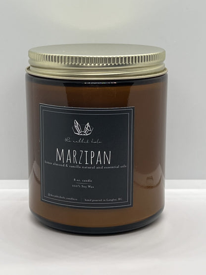Marizpan 8 oz. Soy Wax Essential Oil Amber Jar