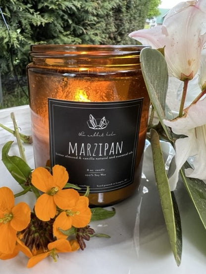 Marizpan 8 oz. Soy Wax Essential Oil Amber Jar